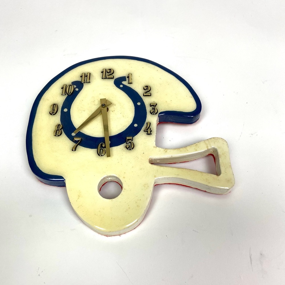 Vintage Handmade Colts Helmet Clock